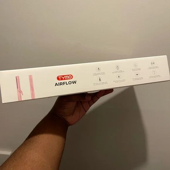 Pink TYMO 2-n-1 straightener & curler - Picture 3 of 3